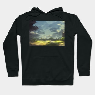 landscape pictures for wall dense Hoodie